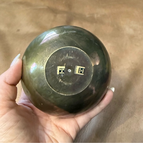 Vintage Solid Brass Duck Trinket Box Home Decor Compote Mid-century Modern MCM - Picture 5 of 8